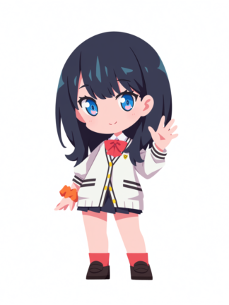 Rikka, la mascota de FujiMx, saludando